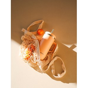 Qwetch cold cup isotherme inox avec anse Orange