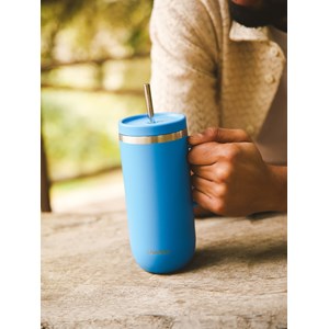 Qwetch cold cup isotherme inox avec anse Bleu