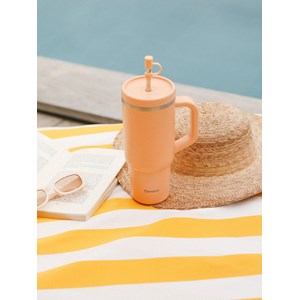 Qwetch travel cup isotherme  abricot Orange