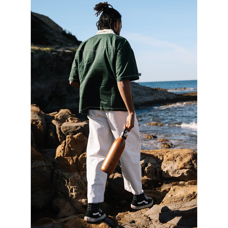 Qwetch bouteille isotherme titan - wood