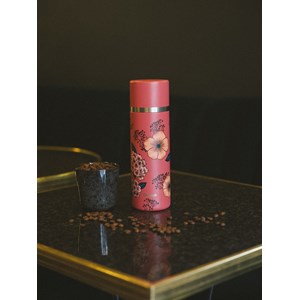 Qwetch thermo inox isotherme anémones Terracotta