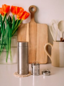 Qwetch théière isotherme - inox brossé Argenté
