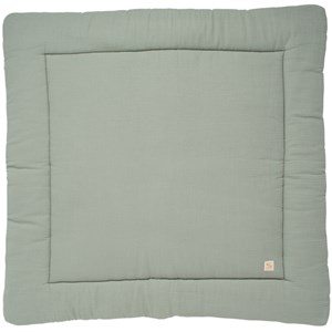 Tapis de jeu en gaze de coton sauge (100 x 100 cm)