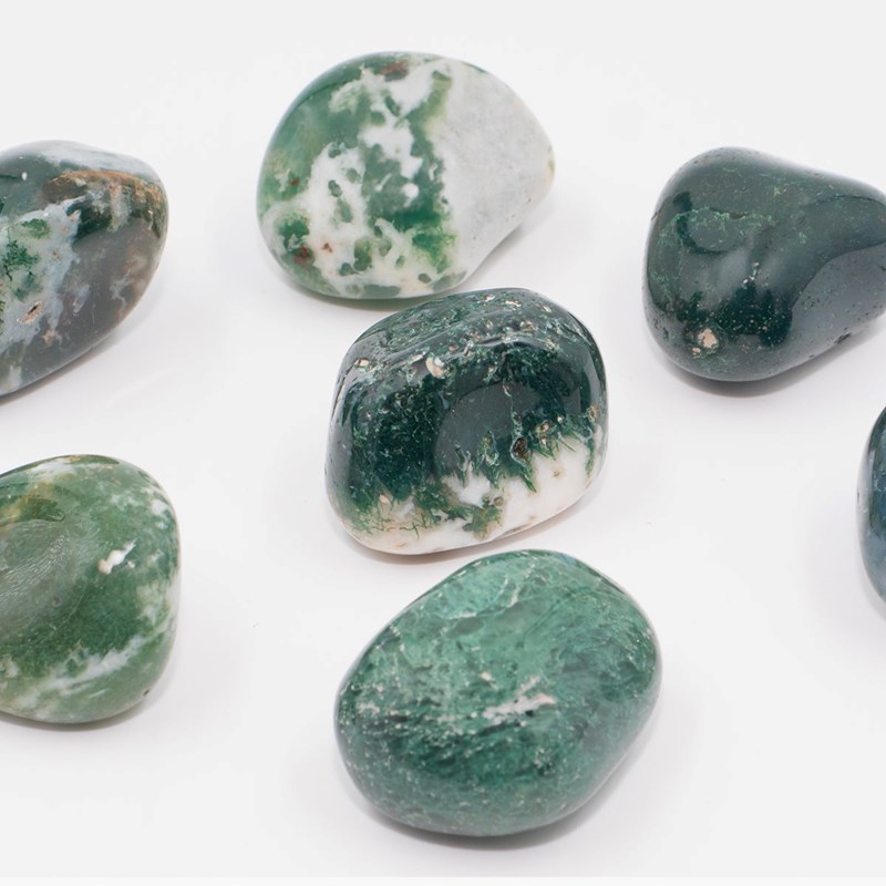 Pierre roulée agate mousse