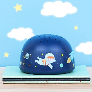 Veilleuse projecteur d'étoiles bleu