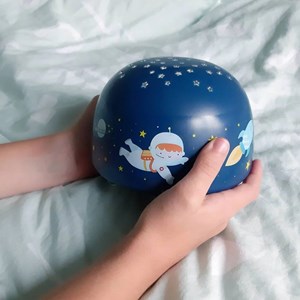 Veilleuse projecteur d'étoiles bleu