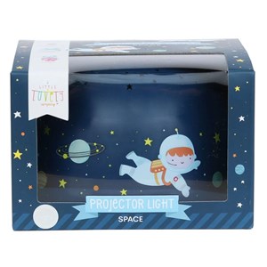 Veilleuse projecteur d'étoiles bleu