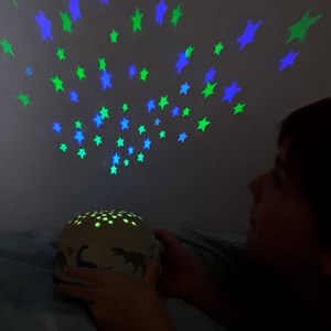 Veilleuse projecteur d'étoiles beige tu