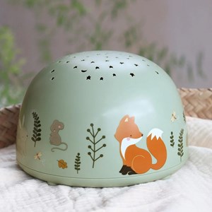 Veilleuse projecteur d'étoiles vert de