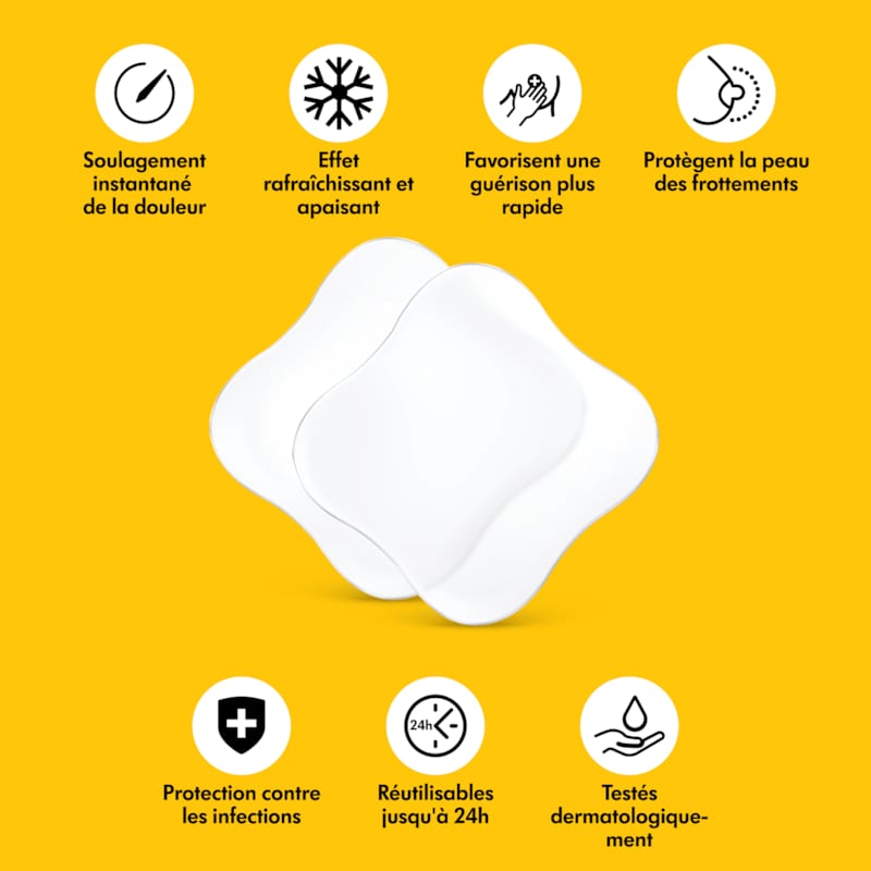 Lot de 4 compresses hydrogel (Medela) - Image 1