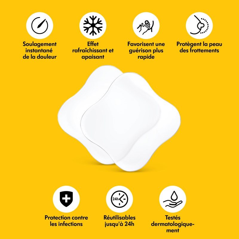 Lot de 4 compresses hydrogel (Medela) - Image 1