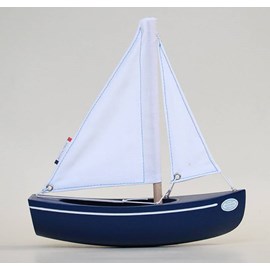 Tirot voilier sloop 21 cm  coque bleu m