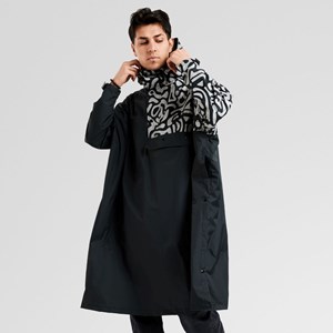 Poncho de pluie romea Noir