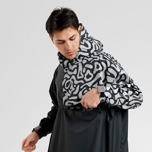 Poncho de pluie romea Noir