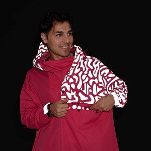 Poncho de pluie romea Rose