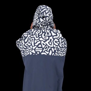 Poncho de pluie romea Gris