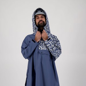 Poncho de pluie romea Gris