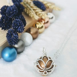 Bola cage - bille bronze - lotus