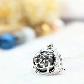 Bola cage - bille grise - rosa