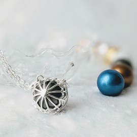 Bola cage - bille grise - flocon