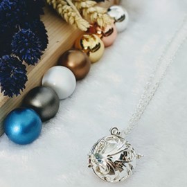 Bola cage - bille argentée - elias