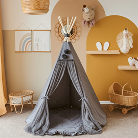 Tipi d'intérieur fairy gris