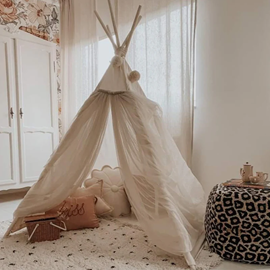 Tipi d'intérieur fairy creme