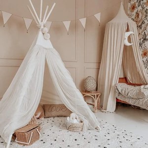 Tipi d'intérieur fairy creme