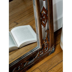 Igor, le miroir carré en bois n°633