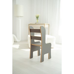 Chaise pour enfant gris