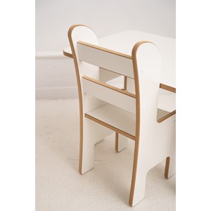 Table et chaise pour enfant blanc