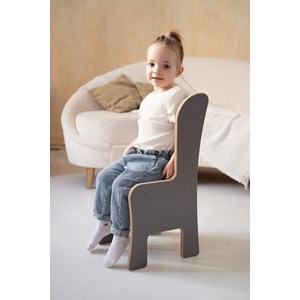 Table et chaise pour enfant gris