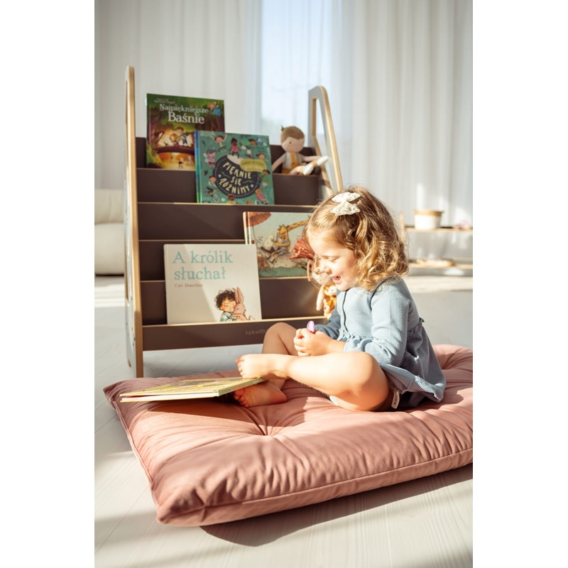 Bibliothèque mini montessori gris