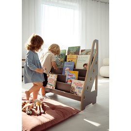 Bibliothèque maxi montessori gris