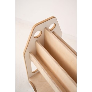 Bibliothèque voiture montessori blanc