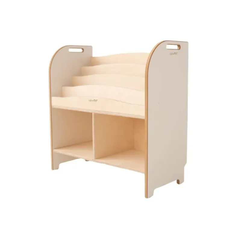 Bibliothèque montessori pour enfant en bois blanc (Tupti.wood) - Image 1