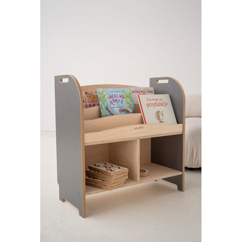 Bibliothèque smart montessori gris