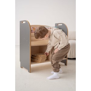 Bibliothèque smart montessori gris