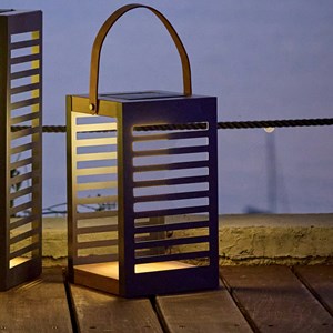 Lanterne solaire rechargeable noir ferian