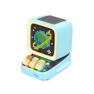 Enceinte bluetooth retro pc pixel art ditoo-pro bleu - divoom