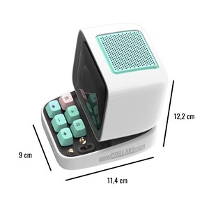 Enceinte bluetooth retro pc pixel art ditoo-pro blanc - divoom