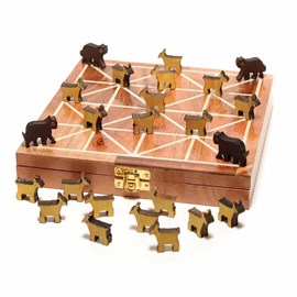 Bagh chal - jeux de stratégie népalais