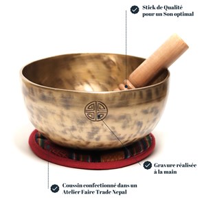 Bol chantant de compassion 17cm