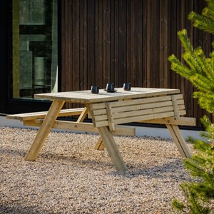 Table pique-nique bois pliante – vert