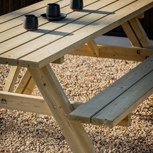 Table pique-nique bois pliante – vert