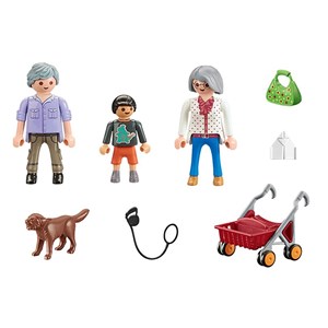 City life grands-parents avec petit-fils