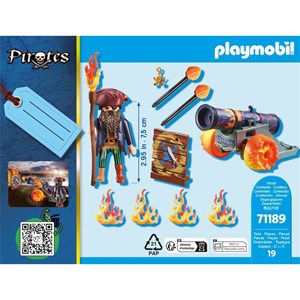 Pirates pirate et canon de feu