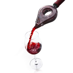 aérateur a vin noir translucide