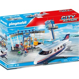 City action aéroport avec avion