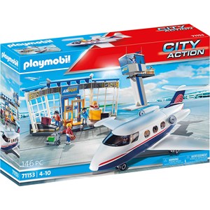 City action aéroport avec avion